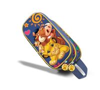 Disney Lion King Friends-3D Double Pencil Case, Blue, 22 x 10 cm