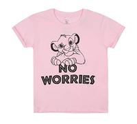 Disney Lion King Girls No Worries T-Shirt, Light Pink, 7-8 Years