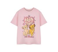 Disney Lion King Girls Pink Heart Short Sleeved T-Shirt - 5-6 Years