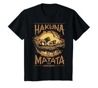 Disney Lion King Hakuna Matata Distresed Portrait T-Shirt, Youth, Black, 2T