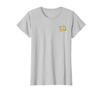 Disney Lion King Hakuna Matata Pocket Simba Face T-Shirt, Women, Silver Grey, Large