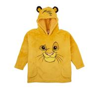 Disney Lion King Hoodie For Kids | Boys Girls Oversized Hoodie Soft Fleece Blanket | Simba Novelty Hooded Lounge Gown | Sherpa Hood Lining | Gift For Girls | One Size Fits All Age 4-10 Years Yellow