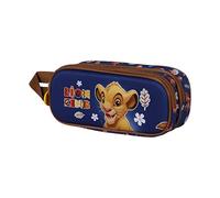 Disney Lion King Little Face-3D Double Pencil Case, Blue, 22 x 9.5 cm