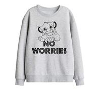 Disney Lion King No Worries Kids Sweatshirt, Athletic Heather, 7-8