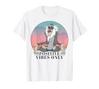 Disney Lion King Rafiki Positive Vibes Only T-Shirt, Men, White, Medium