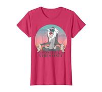 Disney Lion King Rafiki Positive Vibes Only T-Shirt, Women, Red Heather, X-Large