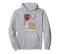 Disney Lion King Simba And Timon Pullover Hoodie, Adult Unisex, Heather Grey, Small