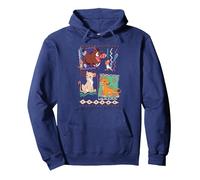 Disney Lion King Simba And Timon Pullover Hoodie, Adult Unisex, Navy Blue, Small
