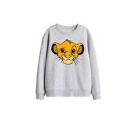 Disney Lion King Simba Kids Sweatshirt, Athletic Heather in Light Grey | Size: 7-8 Years Disney Light Grey 7-8 Years