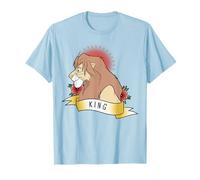 Disney Lion King Simba King Tattoo Red Graphic Tee T-Shirt
