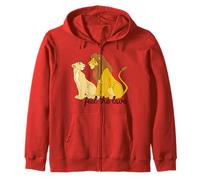 Disney Lion King Simba Nala Feel The Love Zip Hoodie