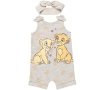 Disney Lion King Simba Newborn Baby Girls Romper and Headband White 6-9 Months