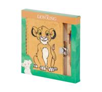 Disney Lion King Sit-Pack of Plush Diary + 6-Coloured Pen, Yellow