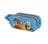 Disney Lion King Wild-3D Double Pencil Case, Blue, 22 x 10 cm