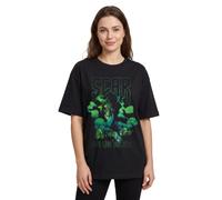 Disney Lion King Women's Scar 'Long Live The King' Black Graphic Tee | Classic Movie Crew Neck Top | Casual Wear Short Sleeve Pull-On Shirt