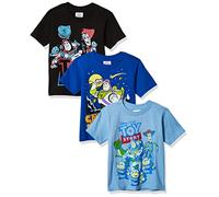 Disney Little Boys' Toddler Toy Story 3 Pack T-Shirts, Multi, 4T