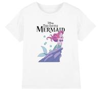 Disney Little Mermaid Anime Rock Girls T Shirt, White, 12-13 Years