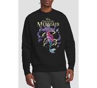 Disney Little Mermaid Ariel And Ursula Anime Sweatshirt, Black Black M