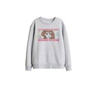 Disney Little Mermaid Dreaming Kids Sweatshirt, Athletic Heather in Light Grey | Size: 12-13 Years Disney Light Grey 12-13 Years