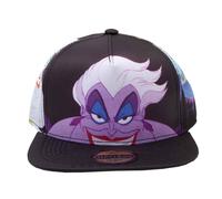 Disney Little Mermaid Ursula All Over Print Snapback Baseball Cap In Black Black One Size
