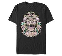 Disney Live Action-Aladdin Lion Organic Short Sleeve T-Shirt, Black, L