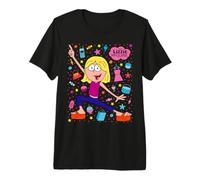 Disney Lizzie McGuire Cartoon Lizzie Daily Life Icon Collage Premium T-Shirt