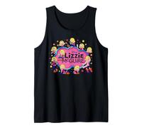 Disney Lizzie McGuire Cartoon Lizzie Multi-Poses and Logo Tank Top