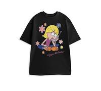 Disney Lizzie McGuire Womens Black Short Sleeved T-Shirt | Crew Neck Graphic Tee | Casual Wear Merch - Large