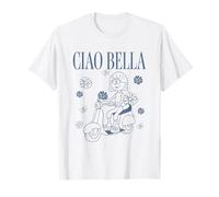 Disney Lizzy McGuire Ciao Bella Lizzie Outline Retro Logo T-Shirt