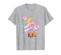 Disney Lizzy McGuire Iconic Posh Diva Retro Big Chest Logo T-Shirt, Men, Heather Grey, 4X-Large