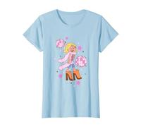 Disney Lizzy McGuire Iconic Posh Diva Retro Big Chest Logo T-Shirt, Women, Baby Blue, Medium