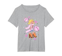 Disney Lizzy McGuire Iconic Posh Diva Retro Big Chest Logo T-Shirt, Women's Plus, Heather Grey, 6X