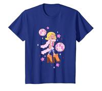 Disney Lizzy McGuire Iconic Posh Diva Retro Big Chest Logo T-Shirt, Youth, Royal Blue, X-Small