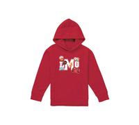 Disney Lmq Badges Youth Kids Pull-Over Hoodie, Red | Size: 7-8 Years Disney Red 7-8 Years