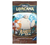 Azurite Sea Lorcana Set | Disney Trading Cards Booster Packs | Featuring Stitch, Baymax, Yzma and Moana | Newest Set of Lorcana Cards for Collectors, Enthusiasts and Children over 6