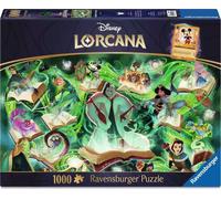 Ravensburger Disney Lorcana Glimmers of the Realm: Emerald 1000 piece Jigsaw Puzzle for Adults and Kids Age 12 Years Up