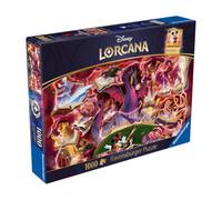 Disney Lorcana Glimmers Of The Realm: Ruby - 1000 Pieces - Brand New And Sealed