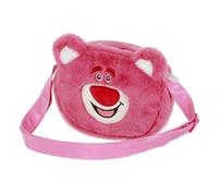 Disney Lotso Huggin Bear Strawberry-Mini Plush Crossbody Bag, Pink