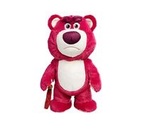 Disney Lotso with walking stick, 25CM plush collectible cuddly character for snuggles or play, suitable for gift, birthday or Christmas