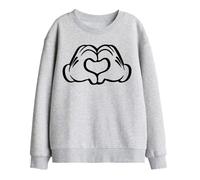 Disney Love Hands Kids Sweatshirt, Athletic Heather, 7-8