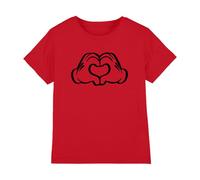 Disney Love Hands Kids T Shirt, Red, 12-13