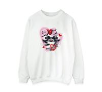 Disney Women's Love Together Mickey & Minnie Mouse Sweatshirt in White | Size: 5XL Disney White 5XL
