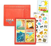 Disney Luca Wallet for Women Set - Bundle with Card Organizer with Pockets for Women Plus Stickers, More | Disney Luca Wallet for Teens, Women
