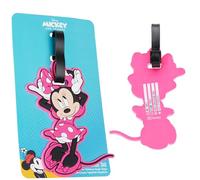 Disney Luggage Tags for Suitcase, Baggage Identification for Travel Name Address (Pink Minnie)