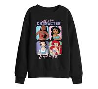 Disney Main Character Energy Kids Sweatshirt, Black, 5-6