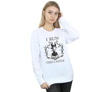 Disney Maleficent I Run This Castle Sweatshirt In White White L