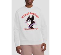 Disney Maleficent If I Had Feelings Sweatshirt, White White L