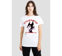 Maleficent If I Had Feelings T Shirt, White Disney White S