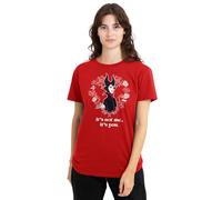 Disney Maleficent Roses Ladies T Shirt, Red, Medium