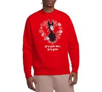 Disney Maleficent Roses Unisex Sweatshirt, Red, X-Large
